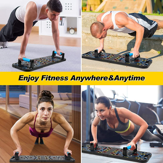 56 in 1 Push up Board, Bigger Size Multi-Function Professional Foldable Push up Bar, Portable Push up Handles for Floor, for Strength Training, Push-Up Challenge Board for Men and Women