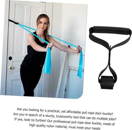 Pull Cord Door Buckle Door Anchor up Bands Elastic Training Rope Door Buckle Resistance Training Attachment Practical Pulldown Training Rope Household Products Fitness Nylon