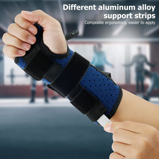 Wrist Brace for Carpal Tunnel Relief Support - Adjustable Wrist Support Splint, Maximum Support Hand Brace with 3 Stays for Women Men Tendonitis Arthritis Pain Relief Stabilizer for Sports