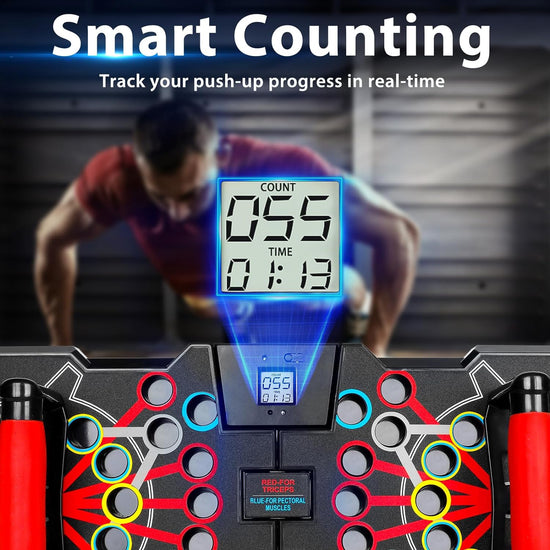 41 in 1 Push up Board with Smart Counter, Professional Foldable Push up Bar Handles Strength Training Push up Stands Exercise Workout Fitness Equipment for Home Gym with Carry Bag