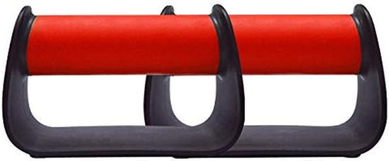 Pushup Handles for Floor Board Portable Push up Bars for People Fitness Home Workout Equipment , Colour Red