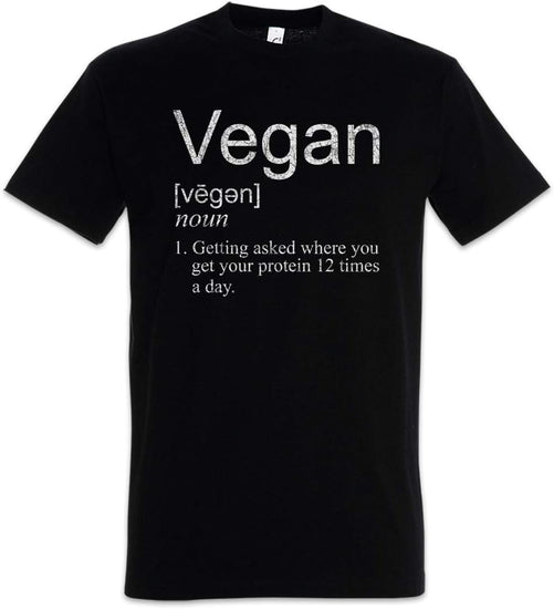 Vegan Proteines Men T-Shirt Black Size 2XL