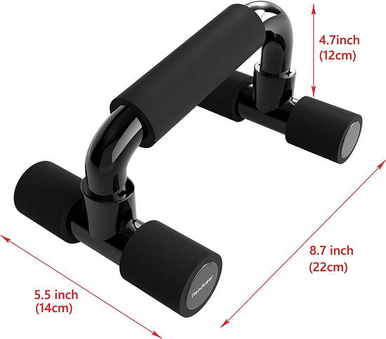 Push up Bars Gym Exercise Equipment Fitness 1 Pair Pushup Handles with Cushioned Foam Grip and Non-Slip Sturdy Structure