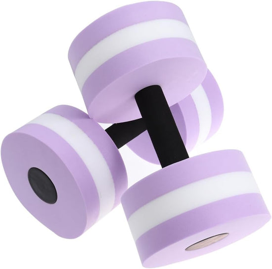 Water Dumbbells, 2Pc Water Aquatic Dumbells Exercise Foam Dumbbell Pool Resistance Aquatic Dumbbell EVA Yoga Barbell Exercise Fitness Equipment Exercises Equipment for Weight Loss