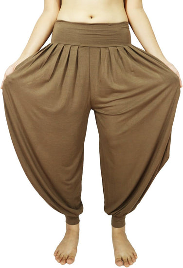 Women'S Drape Harem Aladdin Loose Elastic Waist Pants