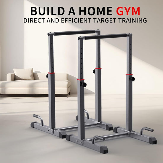 Dip Bar Station Set, 9 Level Adjustable Pull up Bar, 1200Lbs Heave Duty Dip Station for Full Body Workout Fitness,Functional Parallettes Bars