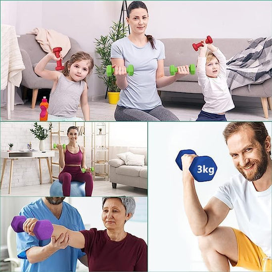 Neoprene Workout Dumbbell,Neoprene Arm Weights with Non-Slip Grip, Strength Training Equipment Workout Weights for at Home or Gym Training