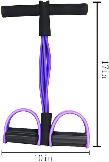 Multifunction Tension Rope, 6-Tube Elastic Yoga Pedal Puller Resistance Band, Natural Latex Tension Rope Fitness, for Abdomen/Waist/Arm/Leg Stretching Slimming Training