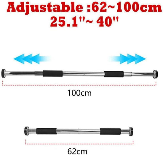 Door Chin up Bar Portable Pull up Doorway Home Gym Workout Fitness Abs Exercise - Adjustable, Secure Fit for Upper Body Workouts & Abs Exercise