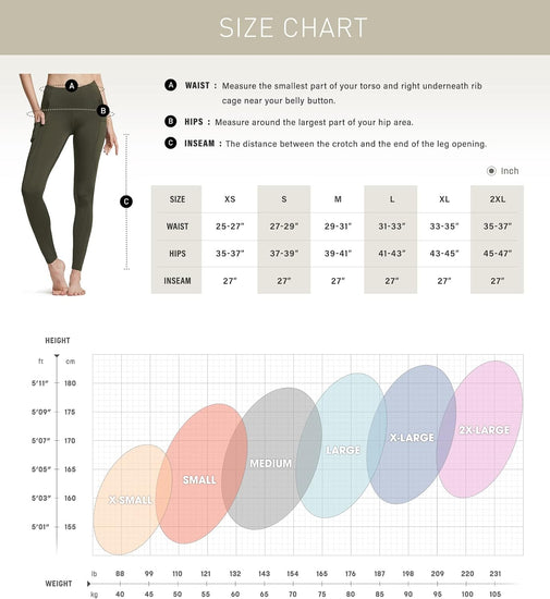 Women'S Thermal Tummy Control Yoga Pants with Pockets, High Waist Warm Fleece Lined Leggings, Winter Workout Running Tights