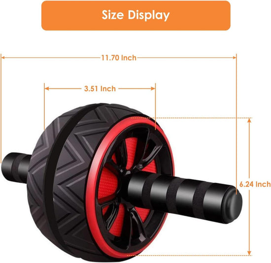 Ab Roller for Core Training, Abdominal Workout Equipment, Ab Wheel for Home Gym Exercises, Abdominal Muscle Roller for Fitness