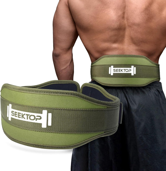 Weight Lifting Belt - Gym Lifting Belt for Men & Women, Quick Locking Back Support for Powerlifting, 4 Inch Neoprene Weightlifting Belt for Cross Training, Squats, Workout