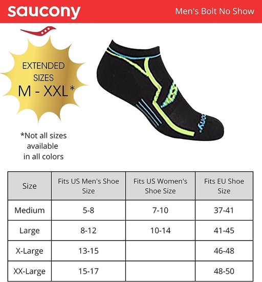 Mens Multi-Pack Firework Ventilating Performance Comfort No-Show Running Socks