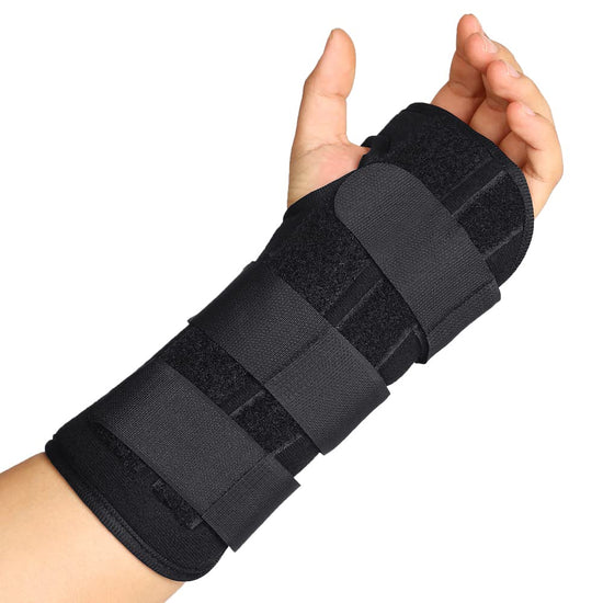 Wrist Brace, Carpal Tunnel Splint with Three Metal Support Strip for Tendonitis Arthritis Pain Relief for Men and Women [1Pcs] (Left Hand)