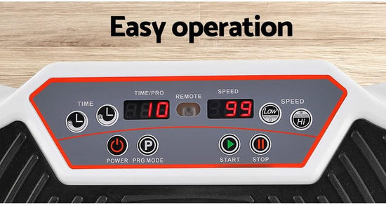 Vibration Machine, 99 Speed Foot Massager Vibrations Platform Machines Plate Exercise Weight Loss Fitness Home Gym Body Workout, with Resistance Bands and Remote Control