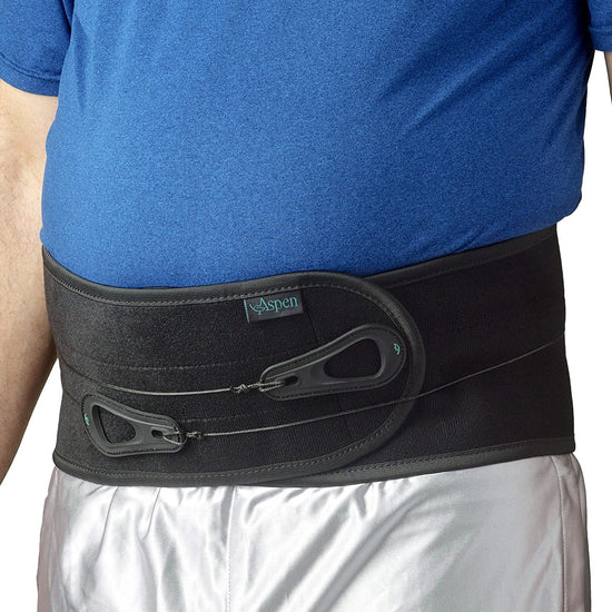 Gorilla Sports®  Basic Back Support XXL - Back Brace Fitness Belt Adjustable with Pull Tabs