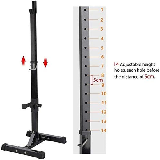 Adjustable Squat Rack Stand Barbell Racks Bench Press Racks Home Gym Portable Dumbbell Racks Multi-Function Weight Lifting