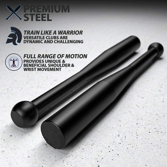 Indian Club 2KG to 12KG Power Clubs - Exercise Weight Club Bells - Grip and Forearm Strength Trainer Premium Quality Steel Indian Club Bell for Crossfit, MMA, Cardio, Strength Training, Fitness, Sports