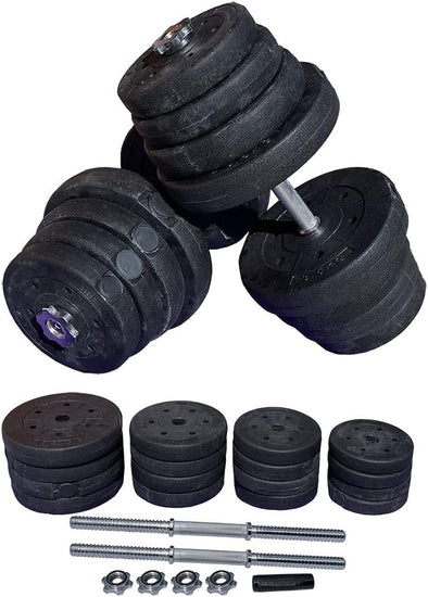 Dumbbell Barbell Set Adjustable Weights Workout Body Building Fitness Exercise Home Gym