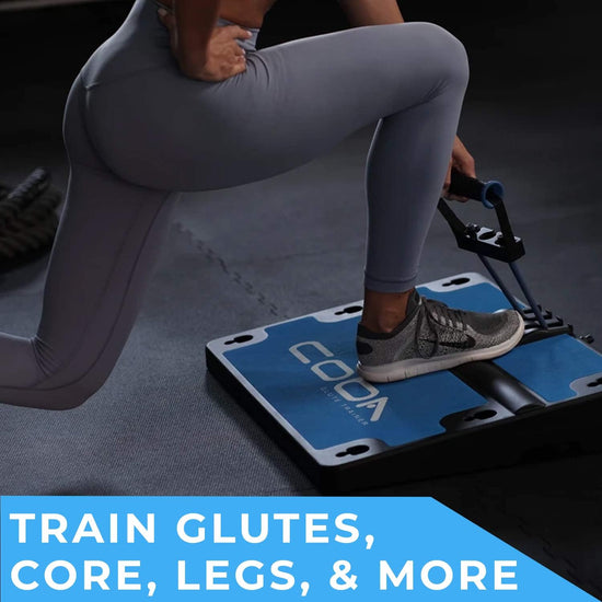 Board Body Trainer - Full Home Workout System, Core, Booty, Arm & Glute Exercise Machine, Portable Home Gym Full Body Resistance Band Trainer with Training App