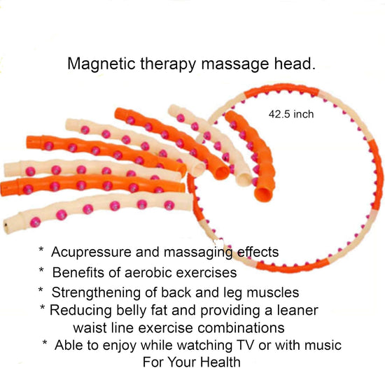 Dynamic Magnetic Hula Hoop Workout Fitness Diet Exercise 2.6Lb Step 1