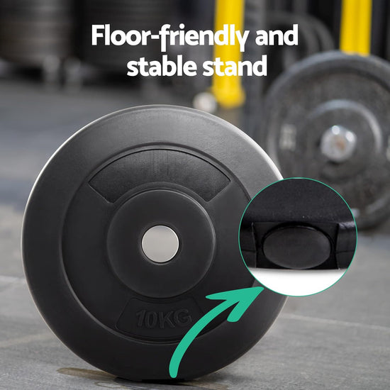 20Kg Barbell Weight Plates, Barbells Weights Set Bumper Plate Strength Training Exercise Fitness Equipment for Home Gym, with Edged Ring Sets of 2