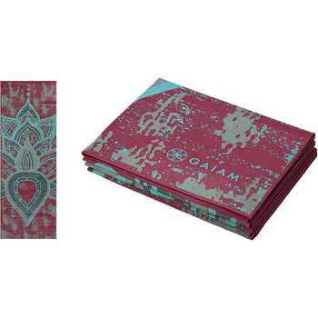 Yoga Mat - Folding Travel Fitness & Exercise Mat - Pilates & Floor Workouts (68"L X 24"W X 2Mm Thick)