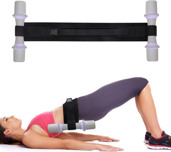 Hip Thrust Belt, Exercise Hip Thrust Belt Use with Dumbbells Kettlebells, Plates, with Slip-Resistant Padding for the Gym, Home and Outdoors, Fitness Workout for Lunges, Squats, Glute Bridges