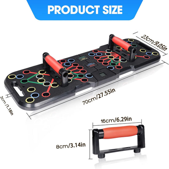 Push up Board with Counter Push up Bar Handles Strength Training Push up Stands Exercise Workout Fitness Equipment for Home Gym
