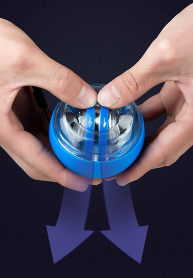 Exercise Wrist Force Power Ball Essential Auto-Start Spinner Gyro Ball with LED Lights for Fitness Wrist Strengthener, Grip Strengthener, Arm Strengthener…