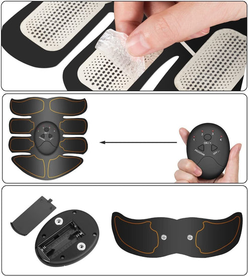 Muscle Toner,  Abdominal Toning Belt, EMS Abs Trainer Wireless Body Gym Workout Home Office Fitness Equipment for Abdomen/Arm/Leg Training Men Women