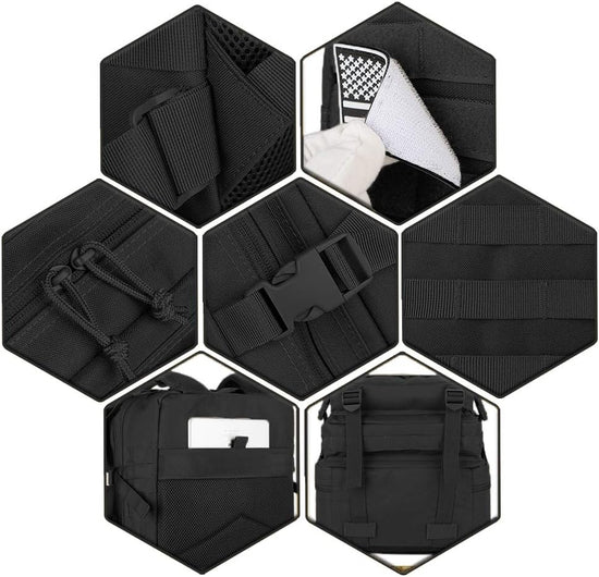 45L Military Tactical Backpacks Molle Army Assault Pack 3 Day Bug Out Survival Bag Hiking Treeking Rucksack
