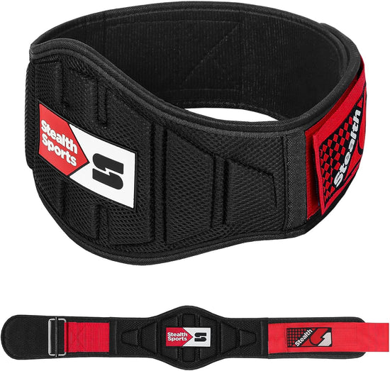 Weight Lifting Belt – 6.5” Back Support Padded Workout Belt Auto Lock Buckle – Neoprene Gym Belt Men Women – Fitness Bodybuilding Training Deadlift Squats Weightlifting Belt