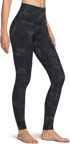 Women'S Thermal Tummy Control Yoga Pants with Pockets, High Waist Warm Fleece Lined Leggings, Winter Workout Running Tights