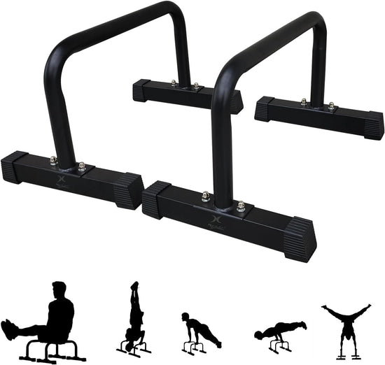 Chin up & Push up Parallel Dip Bar - Parallette Dip Station Fitness Gym Strength Training Exercise Equipment