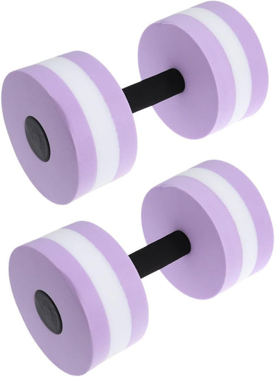 Water Dumbbells, 2Pc Water Aquatic Dumbells Exercise Foam Dumbbell Pool Resistance Aquatic Dumbbell EVA Yoga Barbell Exercise Fitness Equipment Exercises Equipment for Weight Loss