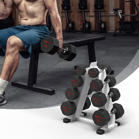 A-Frame Dumbbell Rack, Weight Rack 4 Tier Multilevel Weight Storage Organizer for Dumbbells(300 Kg Weight Capacity, 2022 Version) for Home Gym Weight Stand(Rack Only)