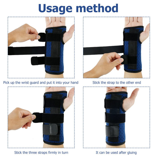 Wrist Brace for Carpal Tunnel Relief Support - Adjustable Wrist Support Splint, Maximum Support Hand Brace with 3 Stays for Women Men Tendonitis Arthritis Pain Relief Stabilizer for Sports