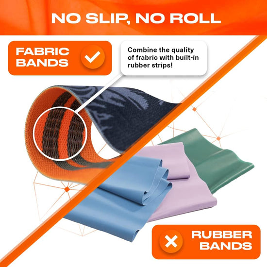 Resistance Bands for Legs and Butt Exercise Bands - Non Slip Elastic Booty Bands, 2 Levels Workout Bands Women Sports Fitness Band for Squat Glute Hip Training, Stretching, Strength Training