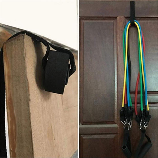 Black Door Anchor Strap for Resistance Exercise Fitness Band Training Door Strap Home Gym Exercise Band Training