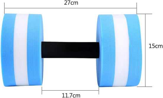Water Dumbbells, 2PCS 10.6 X 5.9In Blue EVA Foam Aquatic Exercise Dumbbells, Pool Exercise Equipment Water Weights for Adults Water Exercise, Pool Exercise Fitness