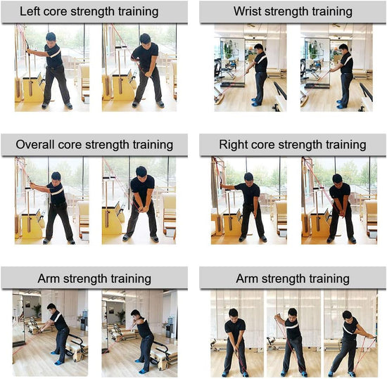 Golf Exerciser Resistance Bands Exercise Fitness or Pilates Workout Gym Sports Swing Cord