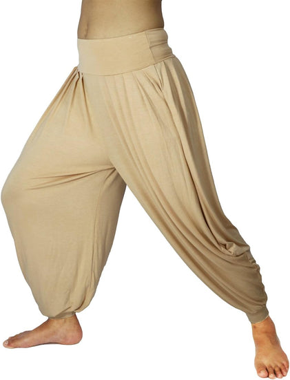 Women'S Drape Harem Aladdin Loose Elastic Waist Pants