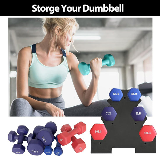 Weight Rack for Dumbbells, Dumbbell Rack, Dumbbell Rack for Home Gym, 3 Tier Weight Rack for Dumbbells, Strength Training Dumbbell Racks Dumbbell Storage Rack, Rack Only