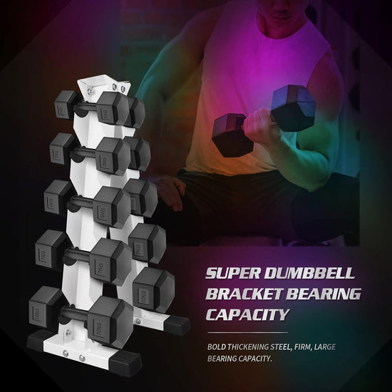 Dumbbell Rack, Solid Steel Dumbbell Storage Stand Holder, A-Frame Weight Dumbbell Storage Racks, Free Weights Dumbbells Set for Home Gym Exercise