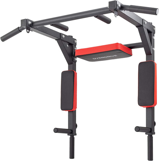 Pull up Bar and Dip Station by  Heavy Duty Wall Mounted Multi Grip Chip up Bar and Dip Bar for Home Gym Body Weight Exercise and Strength Training