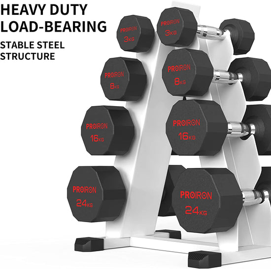 A-Frame Dumbbell Rack, Weight Rack 4 Tier Multilevel Weight Storage Organizer for Dumbbells(300 Kg Weight Capacity, 2022 Version) for Home Gym Weight Stand(Rack Only)