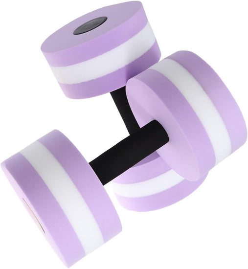 Water Dumbbells, 2Pc Water Aquatic Dumbells Exercise Foam Dumbbell Pool Resistance Aquatic Dumbbell EVA Yoga Barbell Exercise Fitness Equipment Exercises Equipment for Weight Loss