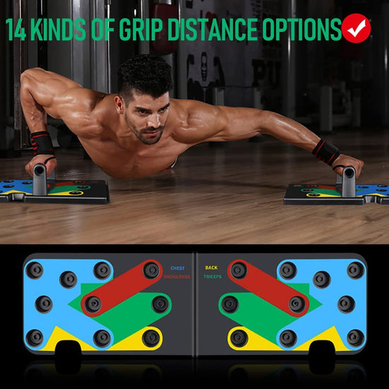 Push up Board Fitness Equipment-Push up Bar Core Muscle Trainer for Home Office Workout-Portable Fitness Exercise Tools Workout Push-Up Stands - Adjustable Pushup Board for Muscle Training