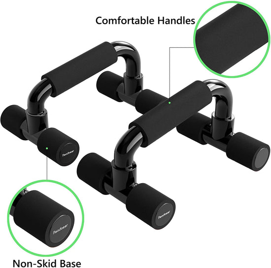 Push up Bars Gym Exercise Equipment Fitness 1 Pair Pushup Handles with Cushioned Foam Grip and Non-Slip Sturdy Structure